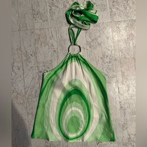 100% silk halter top
